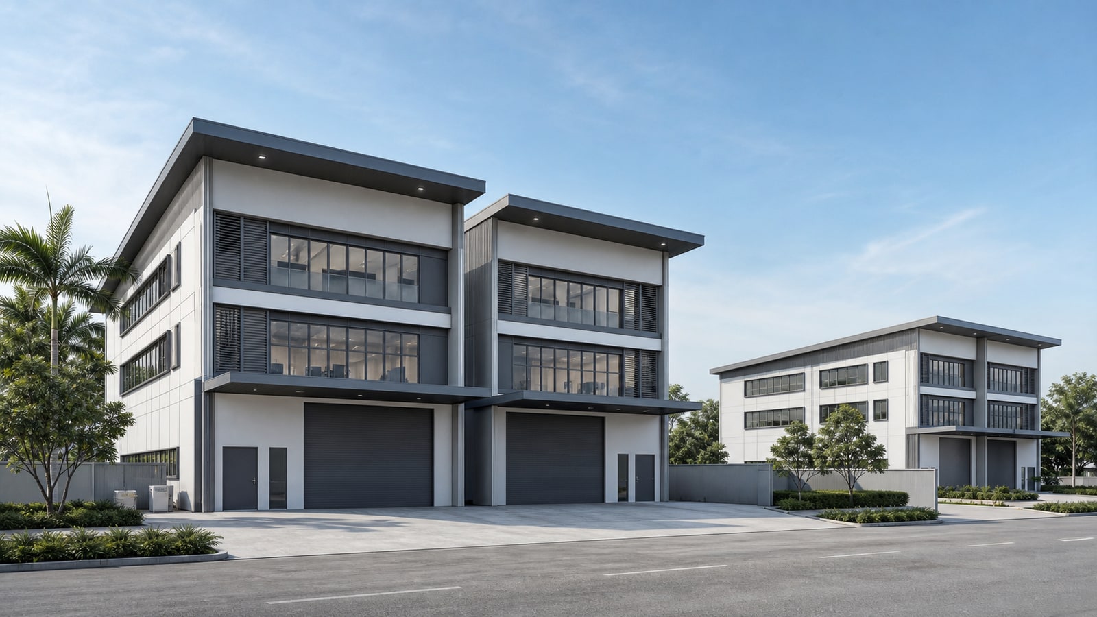 Semi-D Factory & Detached Factory in Bukit Kemuning — AI-generated conceptual illustration; not the actual development